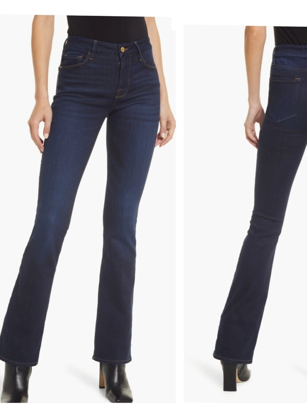 Frame Le Mini Boot Jean Dark Wash Size 28